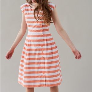 EUC Emily and For n Peach Stripe Nancy dress